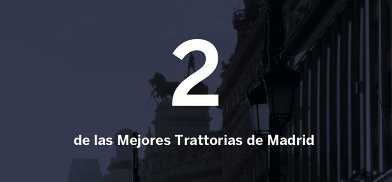 Dos de las mejores trattorias de Madrid